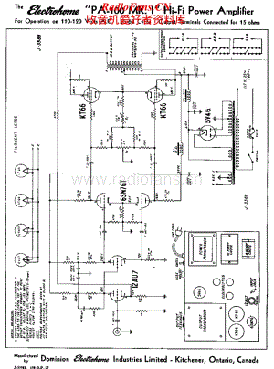 ElectroHarmonix-PA100-pwr-sch维修电路原理图.pdf