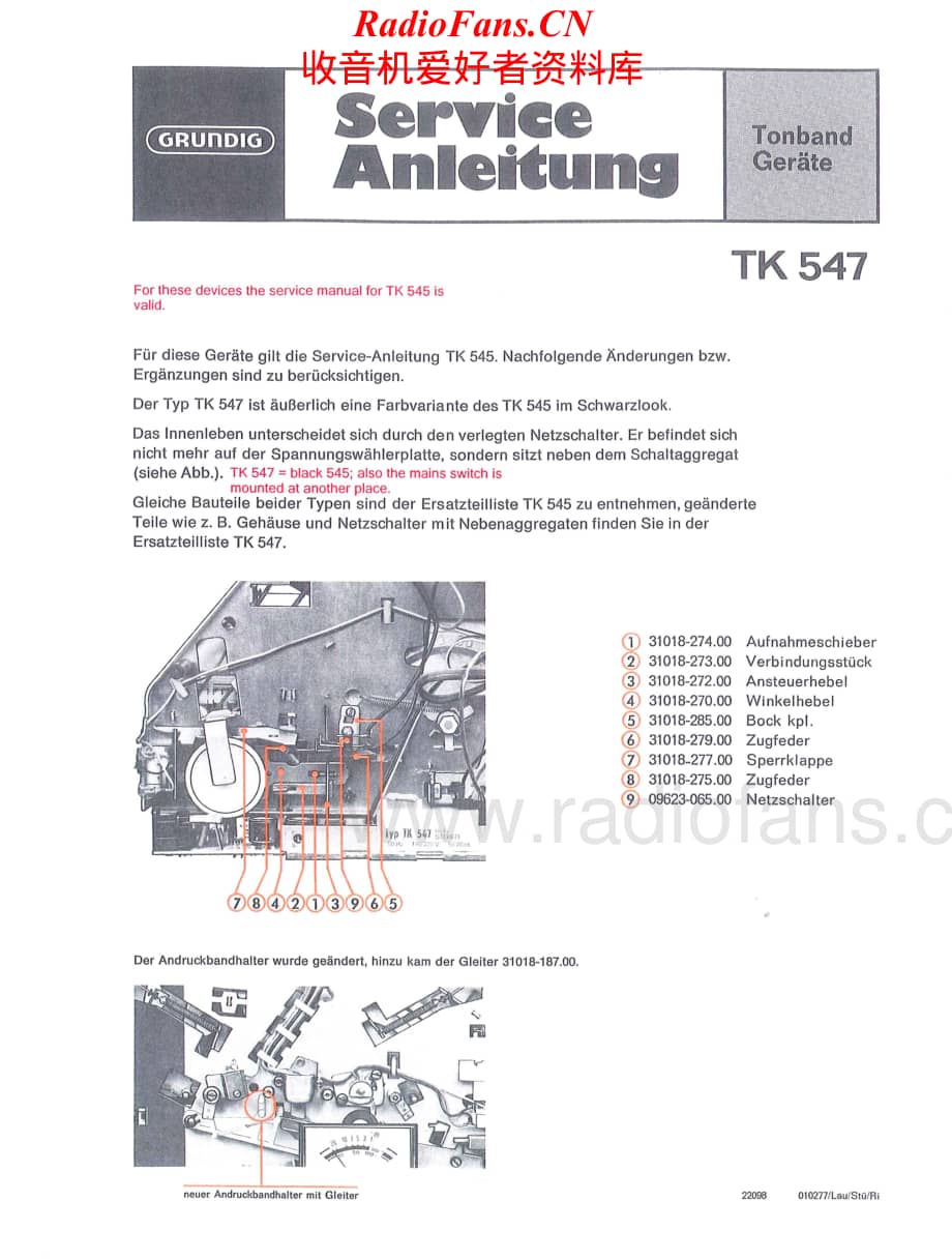 Grundig-TK547-tape-sch维修电路原理图.pdf_第1页