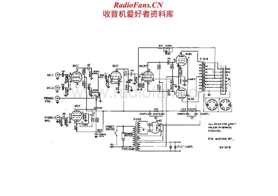 McGohan-MG20B-int-sch维修电路原理图.pdf_第1页