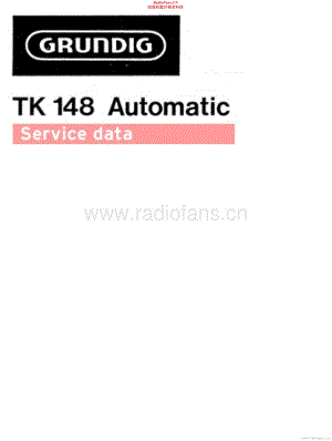Grundig-TK148-tape-sd维修电路原理图.pdf