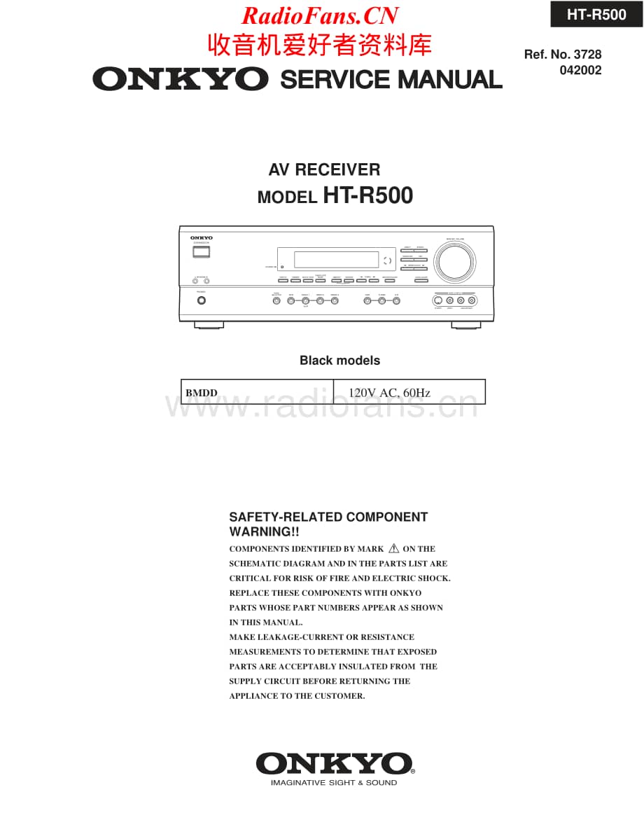 Onkyo-HTR500-avr-sm维修电路原理图.pdf_第1页