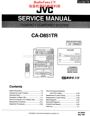 JVC-CAD851TR-cs-sm维修电路原理图.pdf