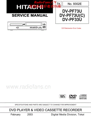 Hitachi-DVPF33U-cd-sm维修电路原理图.pdf