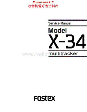 Fostex-X34-mt-sm维修电路原理图.pdf