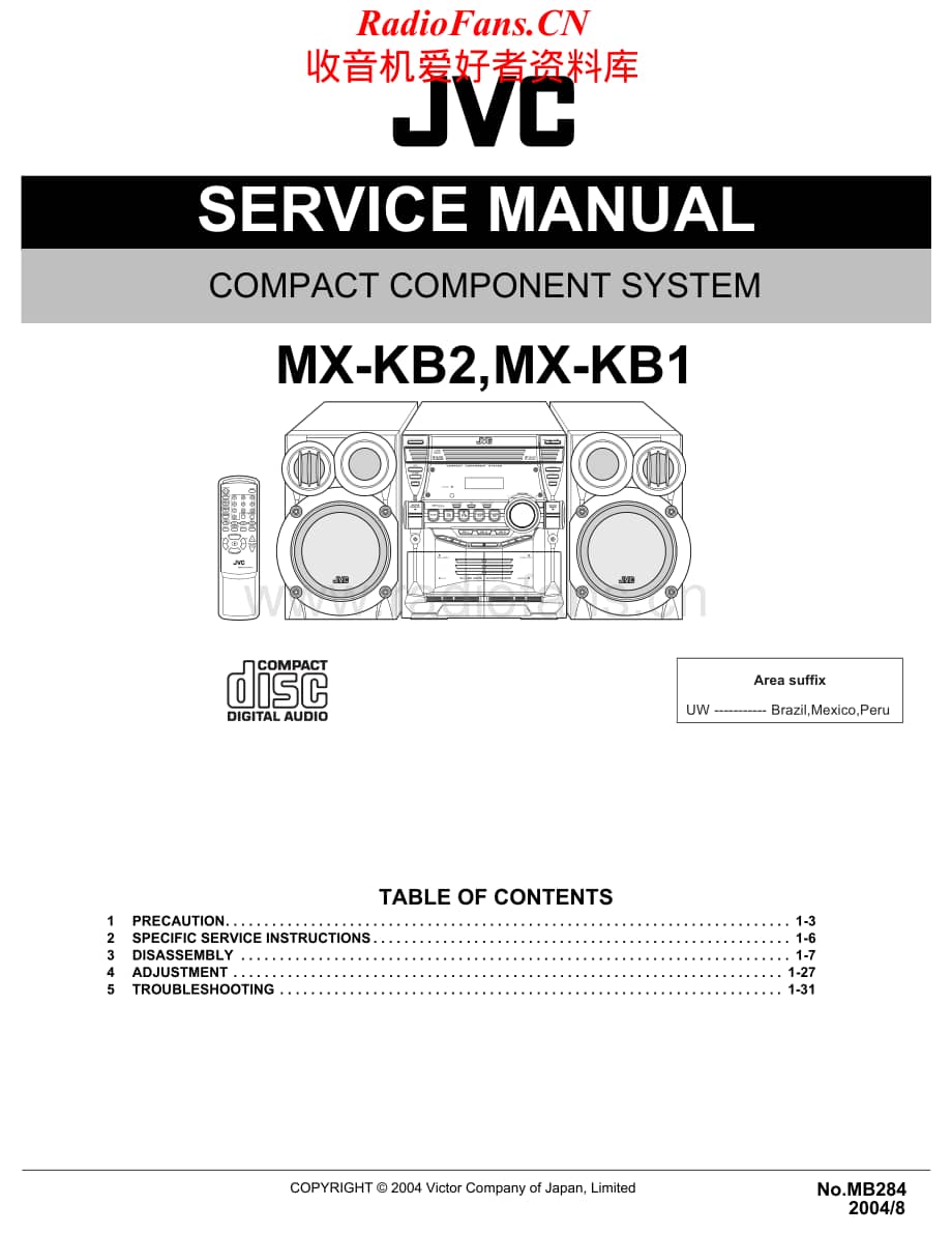 JVC-MXKB1-cs-sm维修电路原理图.pdf_第1页