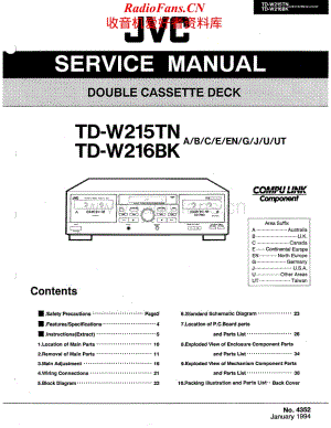 JVC-TDW215TN-tape-sm维修电路原理图.pdf