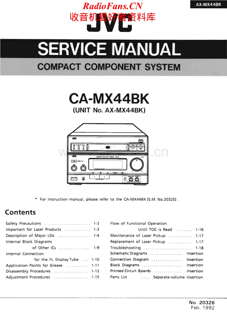 JVC-CAMX44BK-cs-sm维修电路原理图.pdf_第1页