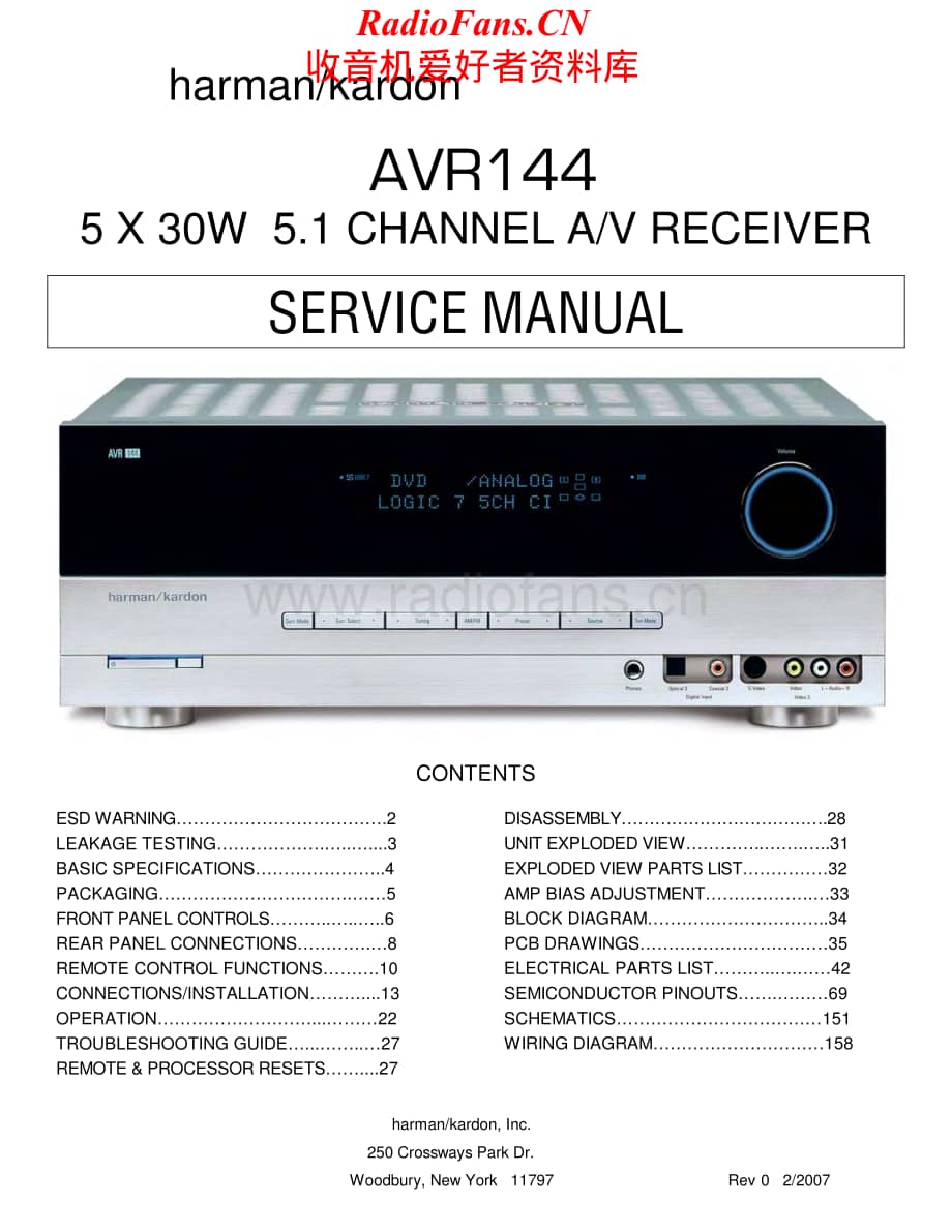 HarmanKardon-AVR144-avr-sm维修电路原理图.pdf_第1页