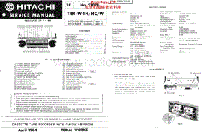 Hitachi-TRKW4H-pr-sm维修电路原理图.pdf
