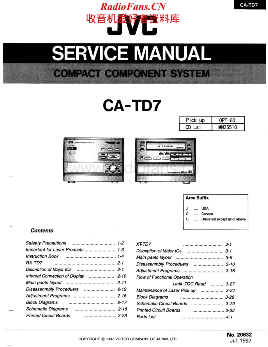 JVC-CATD7-cs-sm维修电路原理图.pdf_第1页