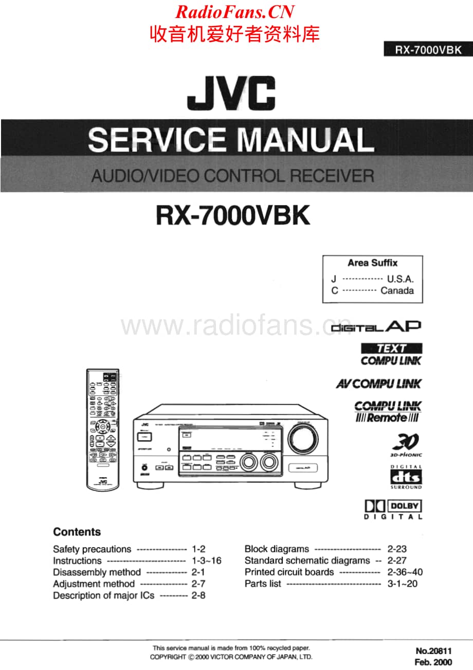 JVC-RX7000VBK-avr-sm维修电路原理图.pdf_第1页