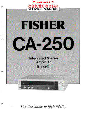Fisher-CA250-int-sm维修电路原理图.pdf
