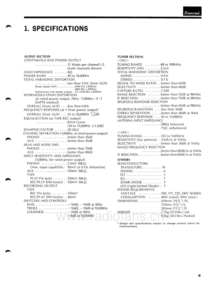 Sansui-441-rec-sm维修电路原理图.pdf_第3页