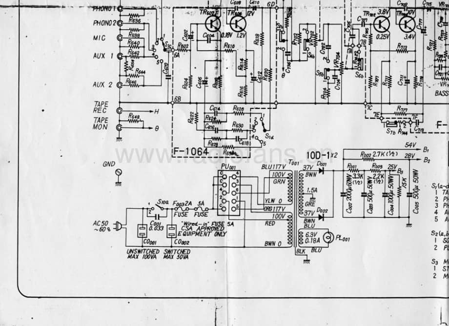 Sansui-AU555-int-sch维修电路原理图.pdf_第3页