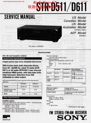 Sony-STRD611-rec-sm维修电路原理图.pdf