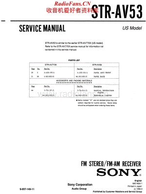 Sony-STRAV53-rec-sm维修电路原理图.pdf