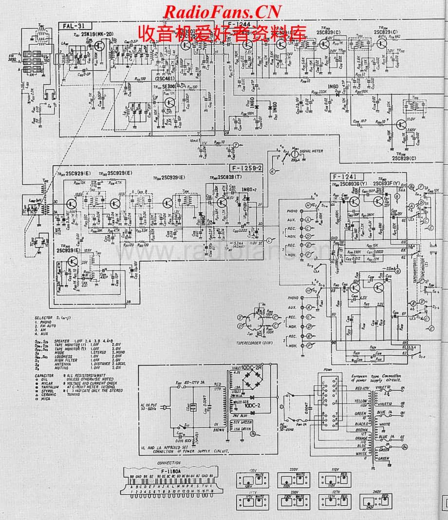 Sansui-1000X-rec-sch维修电路原理图.pdf_第1页