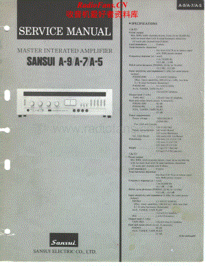 Sansui-A7-int-sm维修电路原理图.pdf