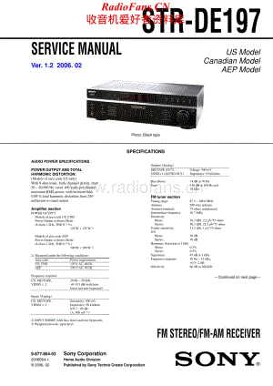 Sony-STRDE197-rec-sm维修电路原理图.pdf