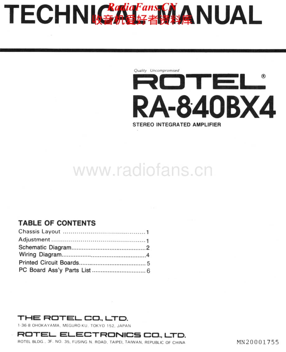 Rotel-RA840BX4-int-sm维修电路原理图.pdf_第1页