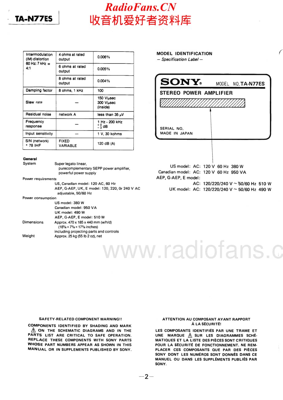 Sony-TAN77ES-pwr-sm维修电路原理图.pdf_第2页