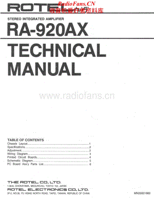 Rotel-RA920AX-int-sm维修电路原理图.pdf