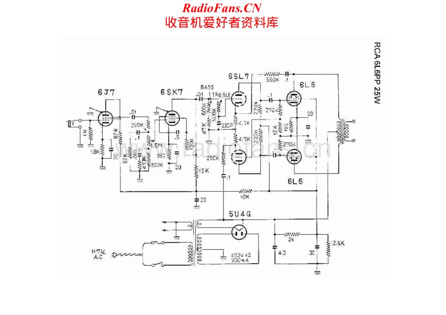 RCA-6L6PP-pwr-sch维修电路原理图.pdf_第1页