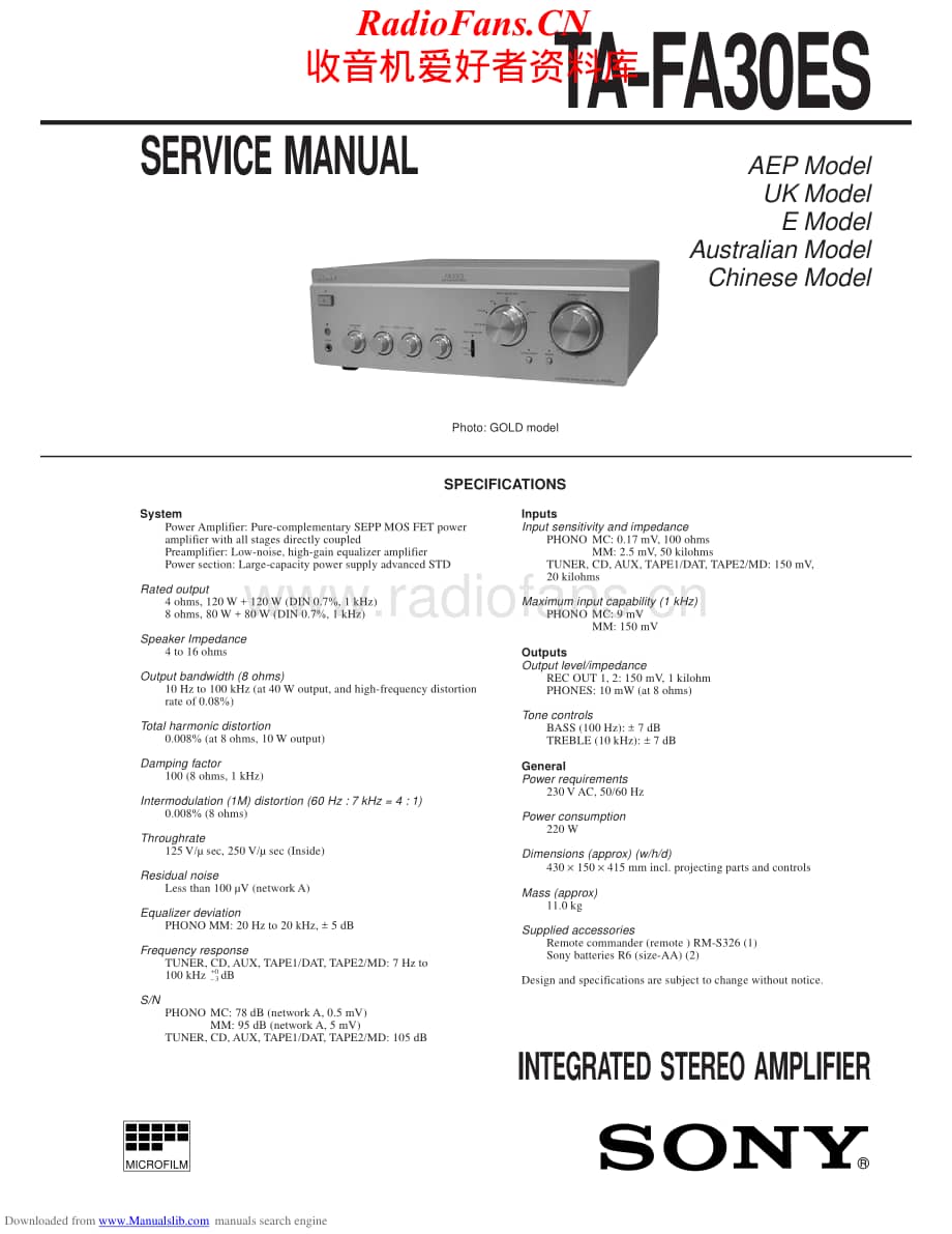 Sony-TAFA30ES-int-sm维修电路原理图.pdf_第1页