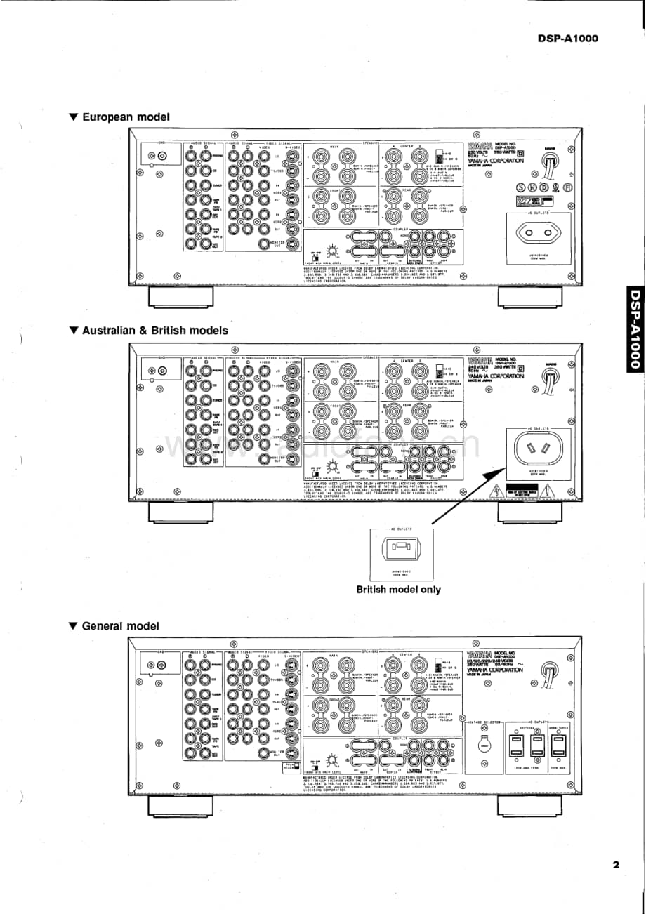 Yamaha-DSPA1000-avr-sm维修电路原理图.pdf_第3页