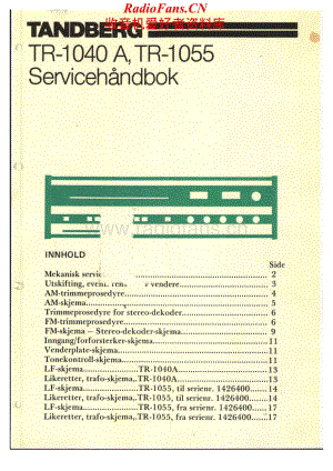 Tandberg-TR1040A-rec-sm维修电路原理图.pdf