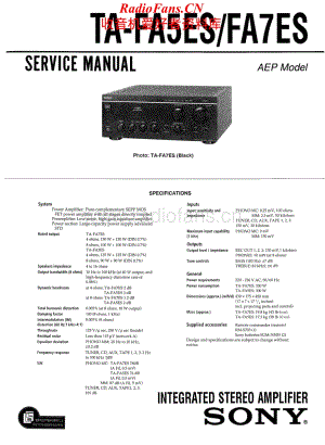 Sony-TAFA7ES-int-sm维修电路原理图.pdf