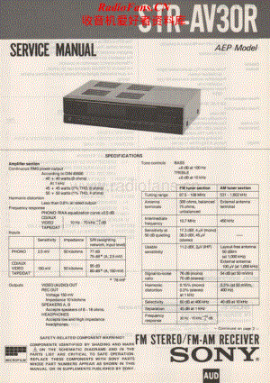 Sony-STRAV30R-rec-sm维修电路原理图.pdf