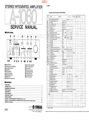 Yamaha-A1060-int-sm维修电路原理图.pdf