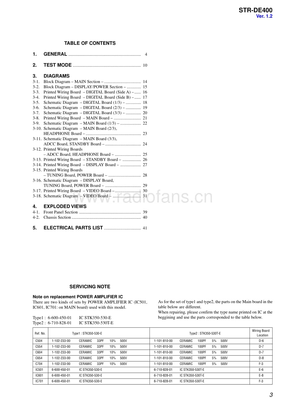 Sony-STRDE400-rec-sm维修电路原理图.pdf_第3页