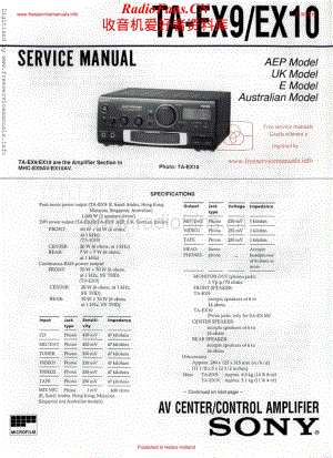Sony-TAEX10-avr-sm维修电路原理图.pdf