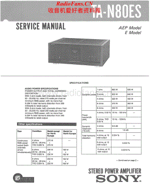 Sony-TAN80ES-pwr-sm维修电路原理图.pdf