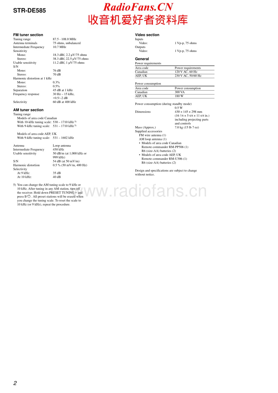 Sony-STRDE585-rec-sm维修电路原理图.pdf_第2页