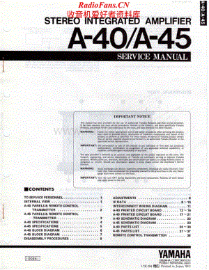 Yamaha-A45-int-sm维修电路原理图.pdf