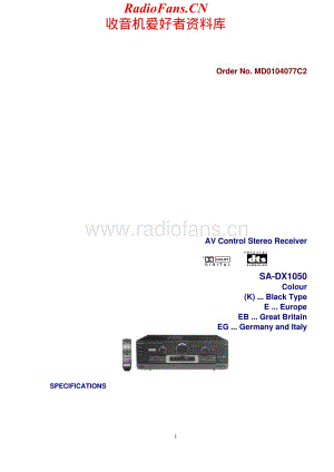 Technics-SADX1050-avr-sm维修电路原理图.pdf
