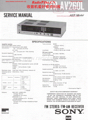 Sony-STRAV260L-rec-sm维修电路原理图.pdf