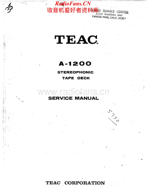 Teac-A1200-tape-sm维修电路原理图.pdf