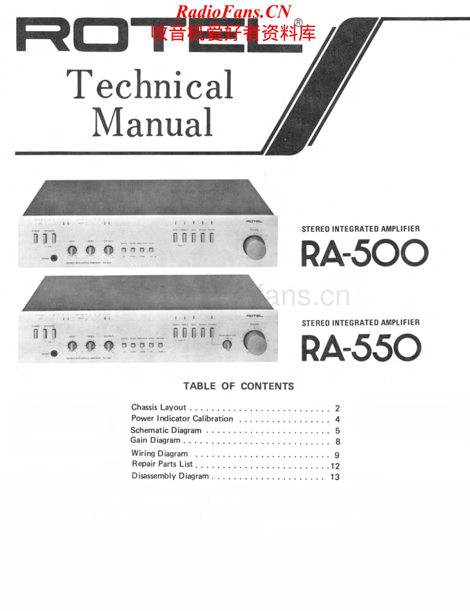 Rotel-RA550-int-sm维修电路原理图.pdf_第1页