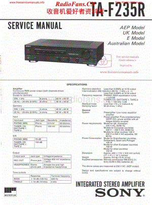 Sony-TAF235R-int-sm维修电路原理图.pdf