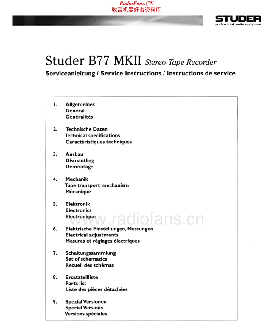 Revox-B77MKll-tape-sm2维修电路原理图.pdf_第2页