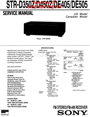 Sony-STRDE405-rec-sm维修电路原理图.pdf