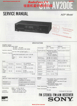 Sony-STRAV200E-rec-sm维修电路原理图.pdf