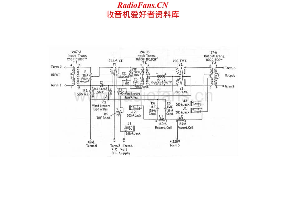 WesternElectric-WE60A-amp-sch维修电路原理图.pdf_第1页
