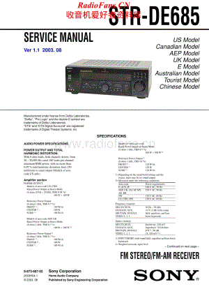 Sony-STRDE685-rec-sm维修电路原理图.pdf