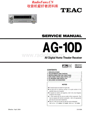 Teac-AG10D-rec-sm维修电路原理图.pdf