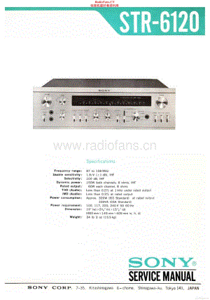Sony-STR6120-rec-sm维修电路原理图.pdf